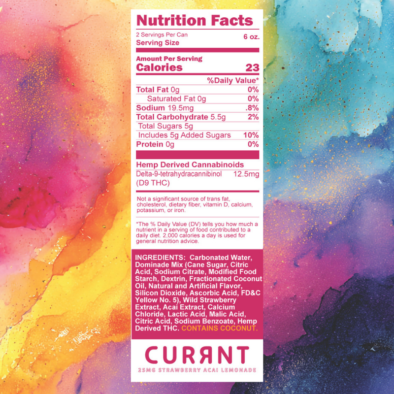 Strawberry Acai Lemonade | 25 mg