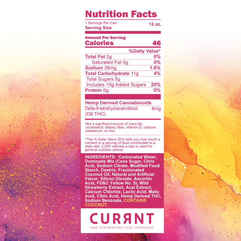 Strawberry Acai Lemonade | 4 mg
