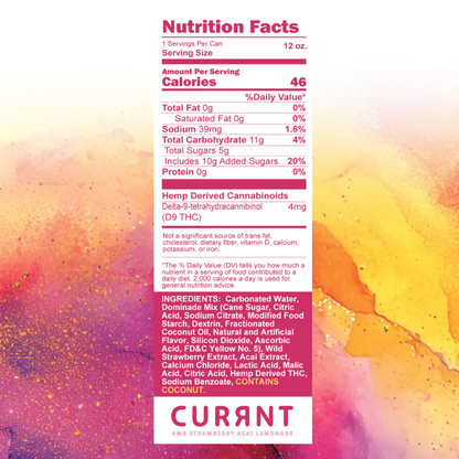 Strawberry Acai Lemonade | 4 mg